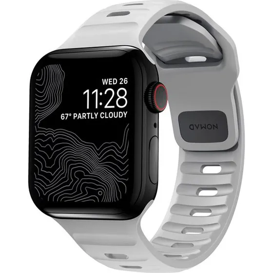 Nomad Sport Strap M/L Grå til Apple Watch 42-49mm