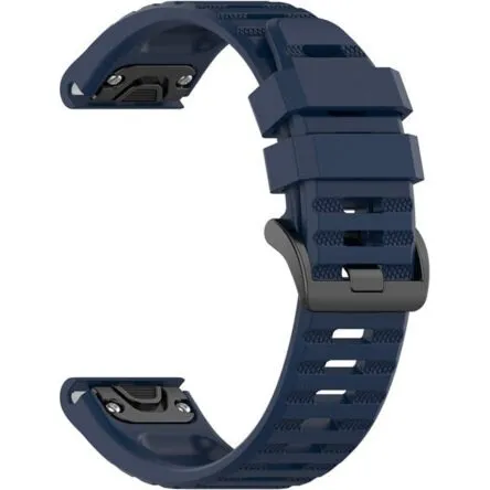FIXED Silikone Rem til Garmin QuickFit 22 mm Mørkeblå