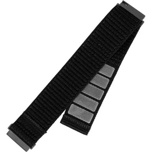 FIXED Nylon Rem til Smartwatch 22 mm Sort