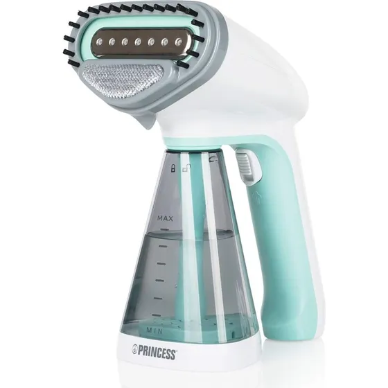 Princess 332846 Håndholdt Tøjdamper 260ml, 1500W, Blå/Hvid
