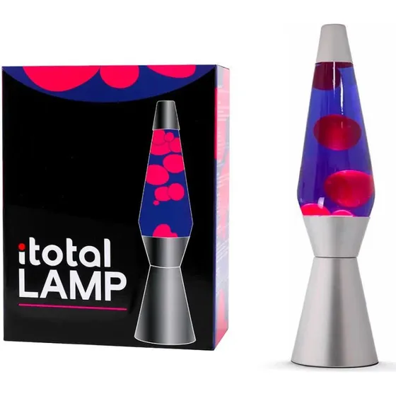 iTotal Lavalampe 36cm Lilla/Pink