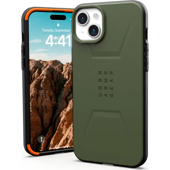UAG Civilian MagSafe Cover til iPhone 15 Plus Olive Drab