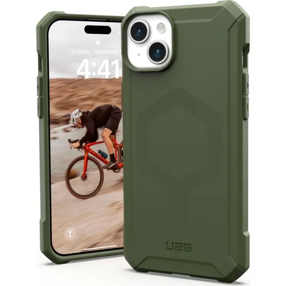 UAG Essential Armor MagSafe Cover til iPhone 15 Plus, Olive Drab