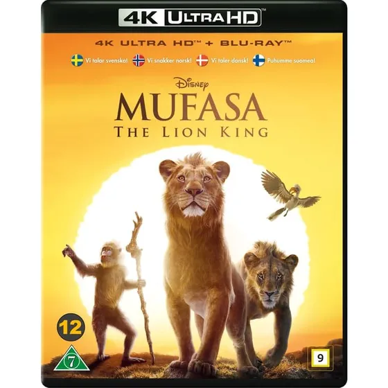 Disney Mufasa: Løvernes Konge (4K Ultra HD + Blu-ray)