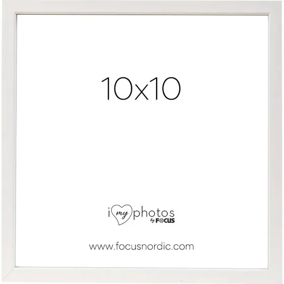 Focus Rock Billedramme Hvid 10x10 cm