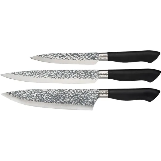 Dorre Akira Knivsæt 3 Knive Sort