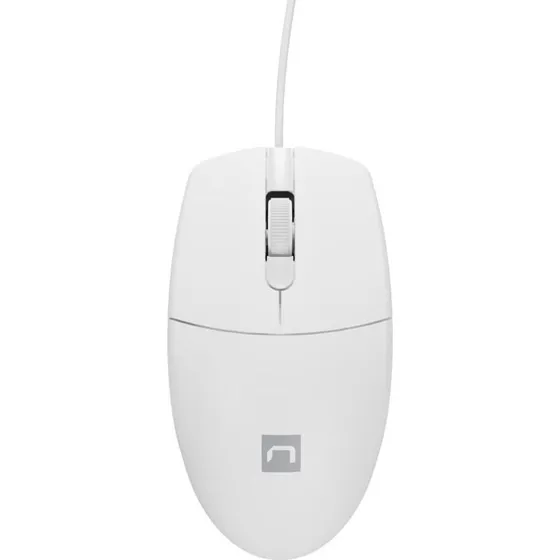 Natec Ruff 2 USB Optisk Mus, 1000 DPI, Hvid