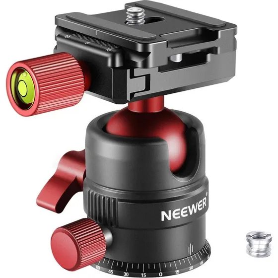 Neewer Metal Kuglehoved 28mm Rød/Sort
