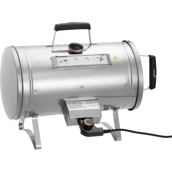 El-ryger 1100 W med termostat i rustfrit stål