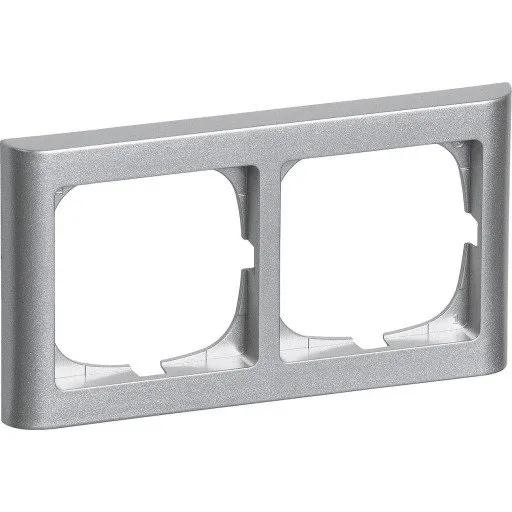 LK Fuga Softline 63 2x1 modul vandret metallic