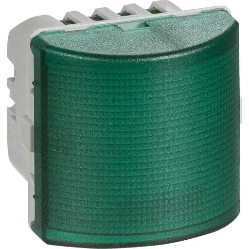 LK Fuga LED signallampe 24 V grøn, konstant/blink, 1 modul