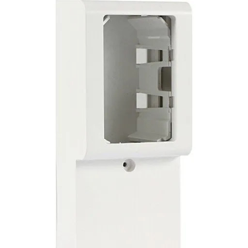 LK FUGA Softline 1½ modul 49 mm hvid panelunderlag