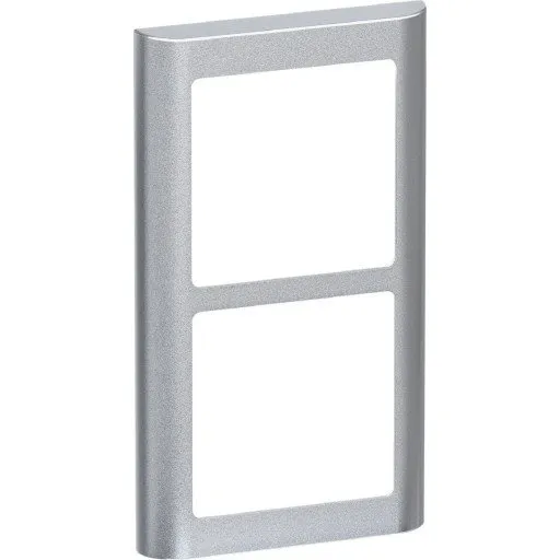 LK Fuga Soft 63 Ramme, 2x1 Modul, Lodret, Stålmetal