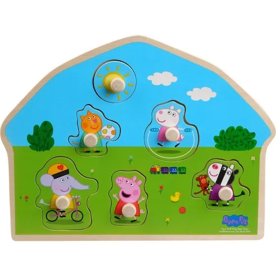 Barbo Toys Gurli Gris Træknop Puslespil - Playground