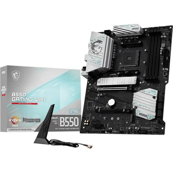 MSI B550 Gaming WiFi ATX, AMD B550, Socket AM4