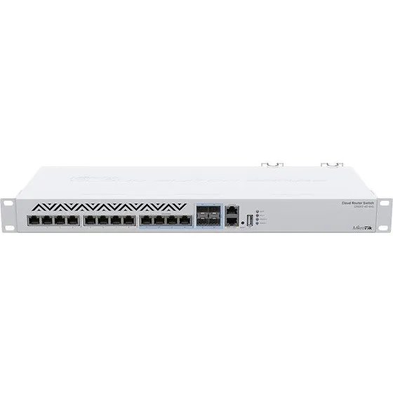 MikroTik CRS312-4C+8XG-RM 10G L3 Switch, hvid, 1U