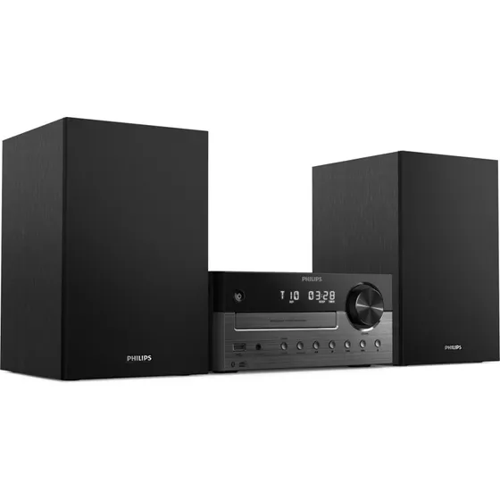 Philips TAM4505MK2 Mikroanlæg, Sort, 80W, Bluetooth