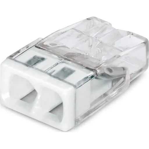 Wago 100 stk Samlemuffe 2x0,5-2,5 mm² Hvid