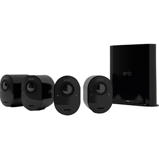 Arlo Ultra 2 4K UHD Trådløst Sikkerhedskamera, 4 Kameraer