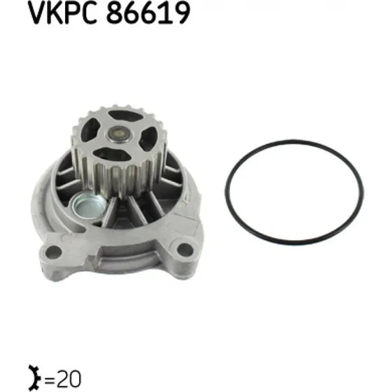 SKF VKPC 86619 Vandpumpe til AUDI og VW