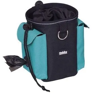 RIO Snackpose 2-i-1 til hunde, grå (godbidstaske med Høm-Høm)