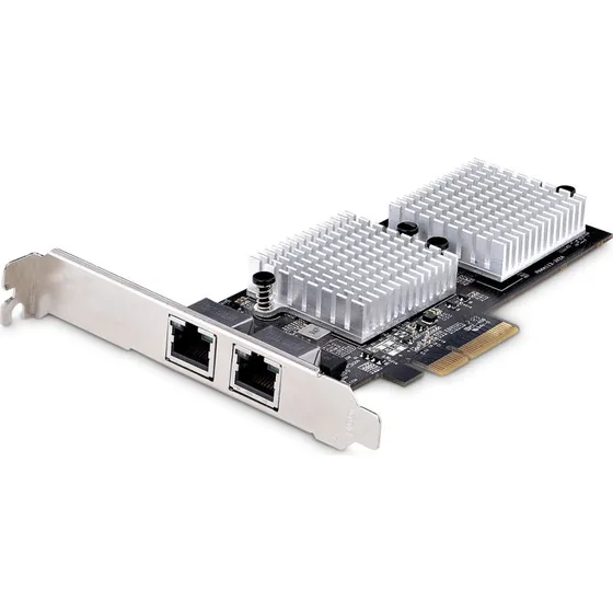 StarTech ST10GSPEXNDP2 10GbE Netværkskort, 2x RJ45, PCIe 3.0 x4, sort