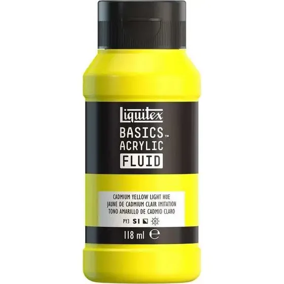 Liquitex Basics Fluid Cadmium Yellow Light Hue 118 ml