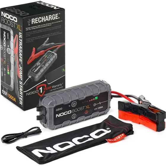 NOCO GB50 Starthjælp 1500 A, 12 V, Lithium-Polymer