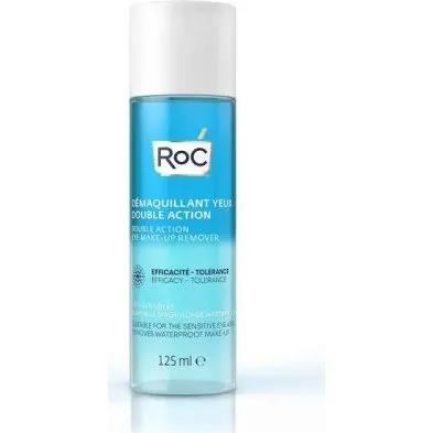 ROC Double Action Face Cleanser Øjenmakeupfjerner 125 ml