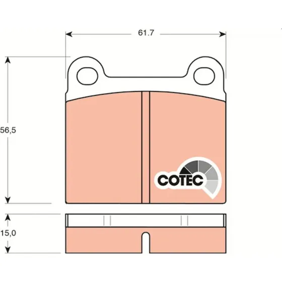 TRW GDB101 Bremseklodser, kompatibel med mange mærker