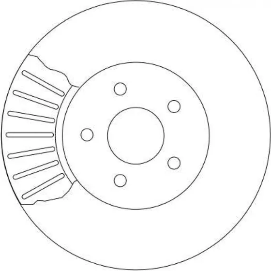 TRW Bremseskive DF4147, ventileret, 300 mm, sort, til Ford Mondeo III & Jaguar X-Type