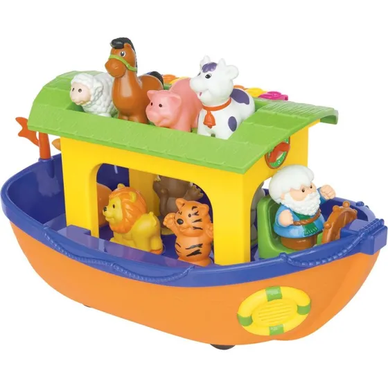 Kiddieland Noahs Ark Aktivitetslegetøj – 9 dyr, musiksæt, keyboard – 12+ måneder
