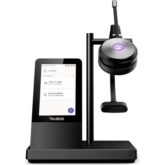 Yealink WH66 Mono Teams Trådløs Headset med Dock (DECT)