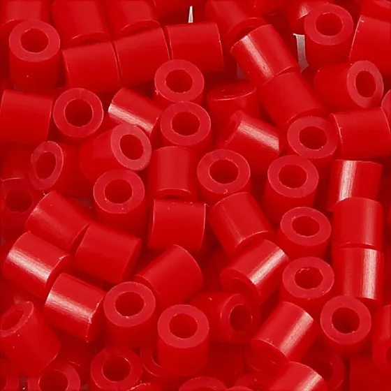 Nabbi Rørperler, Rød, 6000 Stk., Medium, 5x5 mm