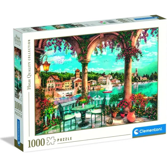 Clementoni Puslespil Balcony View of Lake Como 1000 brikker
