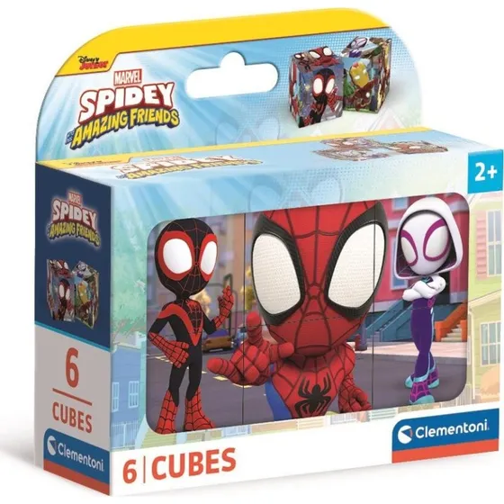 Clementoni Spidey og hans fantastiske venner - 6 Blok Puslespil