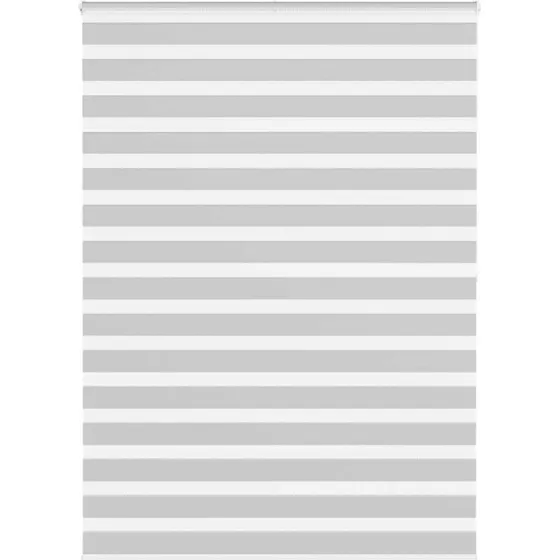 vidaXL Zebragardin Lysegrå 165x200 cm, 100% Polyester