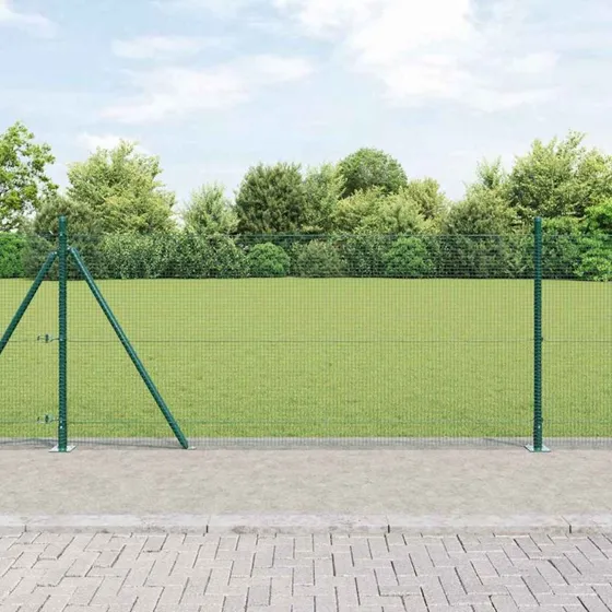 vidaXL Hegnspæl Grøn 10 m