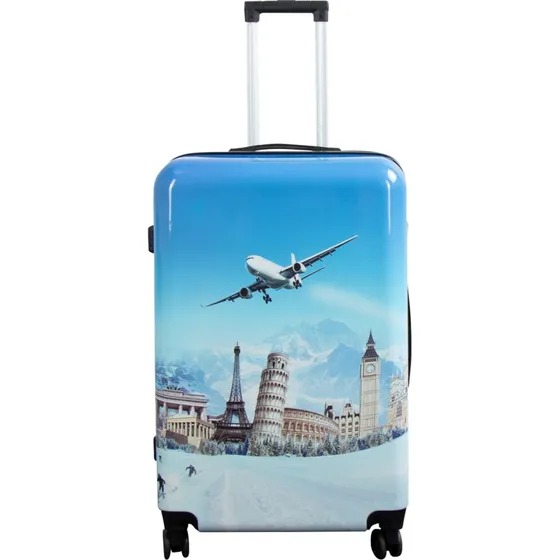 Airplane Stor Hardcase Kuffert – Letvægt, 3,9 kg, 104 L