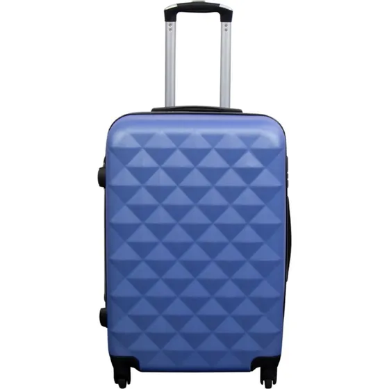 Diamant blå hardcase kuffert – Medium, 68 L, ABS, 3,0 kg