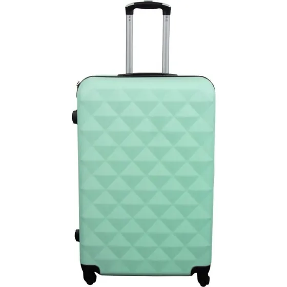 Diamant Turkis Stor Hardcase Kuffert – Smart Rejsekuffert