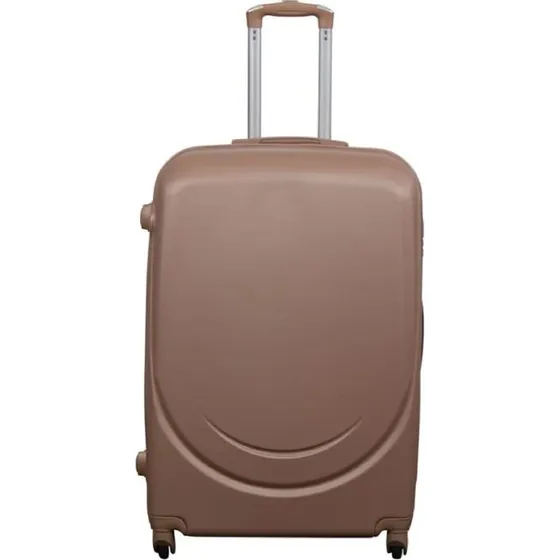 Classic Mocca Hardcase Stor Kuffert – Smart Rejsekuffert med 360° Hjul