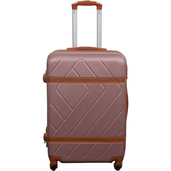 Retro Rosa Hardcase Kuffert, Medium, 60 L