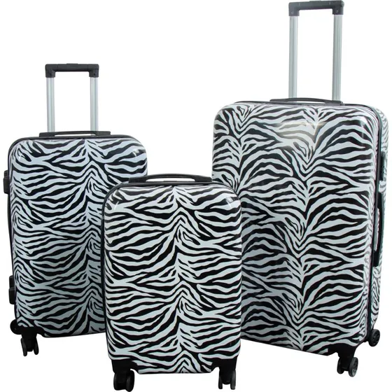 Zebra Kuffertsæt 3 Stk. – Hardcase Letvægt med 4 Hjul