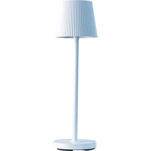 LumenLight Lucca genopladelig bordlampe, hvid