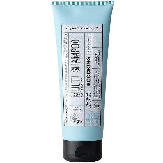 Ecooking Multi Shampoo 250 ml – Kølende og beroligende for tør og følsom hovedbund