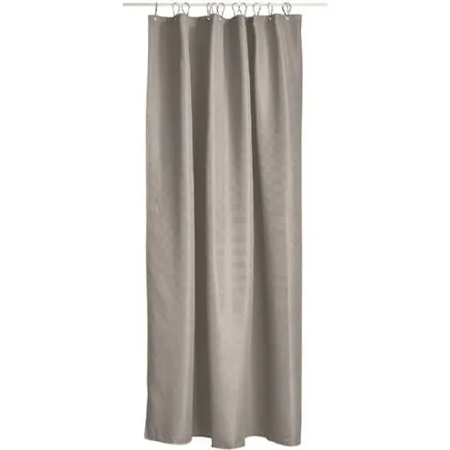 Zone Denmark Lux Badeforhæng 180x220 cm Taupe Jacquardvævet