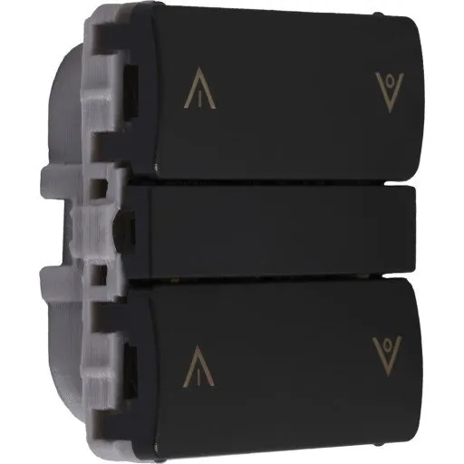 LK Fuga Smartkontakt Zigbee Batteritryk, grå, tænd/sluk & op/ned
