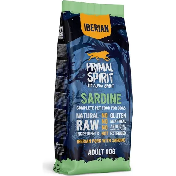 PRIMAL SPIRIT Iberisk Sardin halvfugtigt hundefoder 12 kg