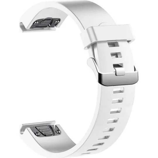FIXED Silikone Rem til Garmin QuickFit 20mm Hvid